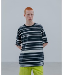 トップス uniform experiment BORDER LOOSE L/S TEE SOPH. | BORDER LOOSE L/S TEE(2 A(BLACK × WHITE)):