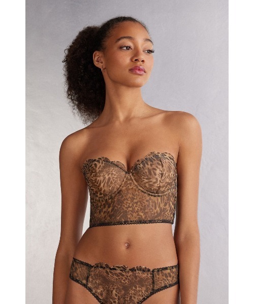 ピーちゃん様 intimissimiリクエスト 2点 まとめ商品 セール】Always Glamorous アニマルプリント Giada バンドゥビスチェ
