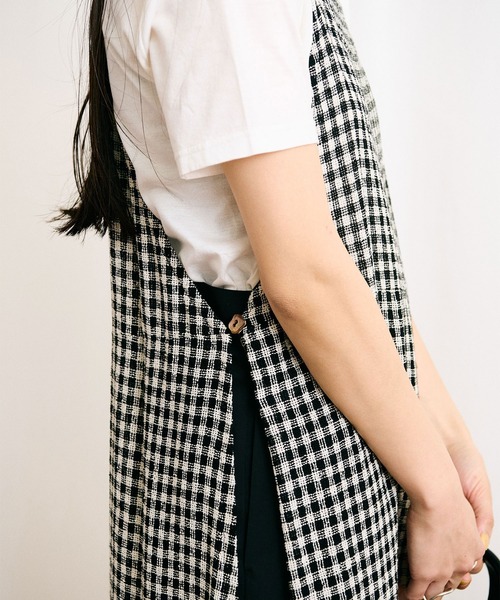 fig Ｌondon（フィグロンドン）の「●silhouette one piece（ワンピース・レディース・チェック/ブラック・FREE）」の10枚目の写真