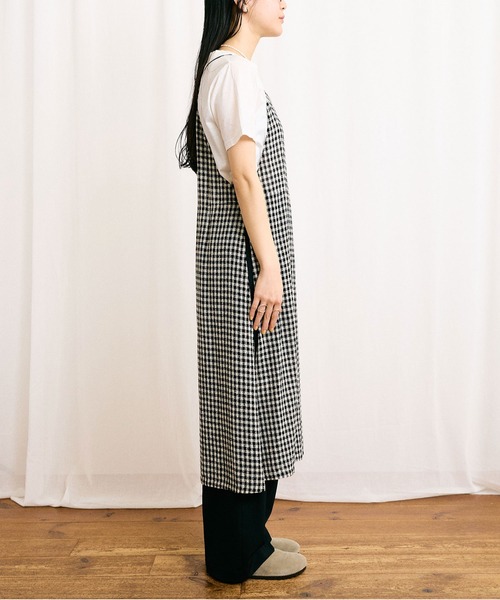 fig Ｌondon（フィグロンドン）の「●silhouette one piece（ワンピース・レディース・チェック/ブラック・FREE）」の7枚目の写真