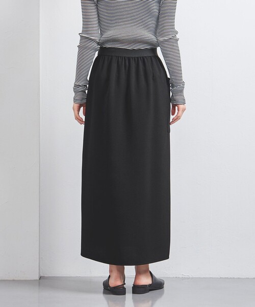 ユナイテッドアローズ　COMFY ラップマキシスカート　36 ブラック COMFY ラップ マキシスカート -吸水速乾 UVカット