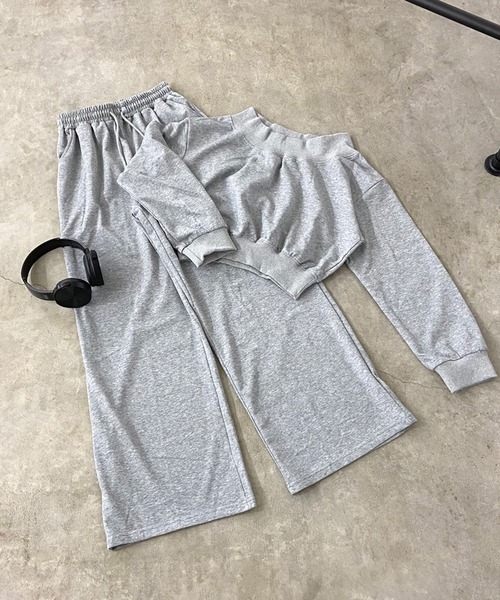 non-hedge（ノンヘッジ）の「オフショルトップスパンツセットアップ（セットアップ・レディース・ピンク/グレー/ブラック/ブルー/オートミール・FREE）」の15枚目の写真