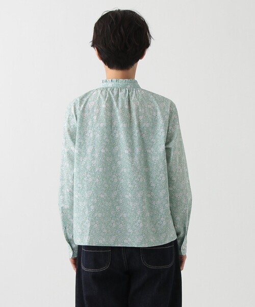 アフタヌーンティー×リバティ社　襟ミニフリルブラウス/リバティプリント　シャツ 楽天市場】【SALE／30%OFF】襟ミニフリルブラウス/リバティ