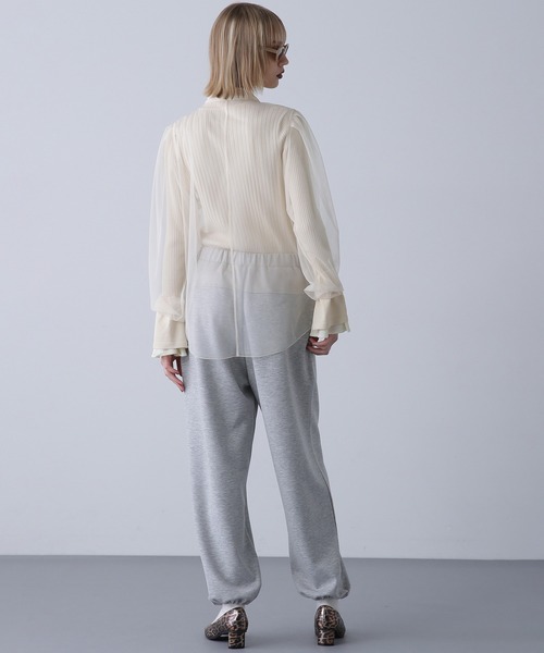 ROSE BUD（ローズバッド）の「チュールボウタイトップス（シャツ/ブラウス・レディース・ホワイト/ブラック/ピンク・ONE SIZE）」の6枚目の写真