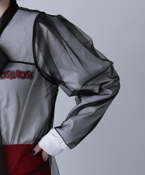 ROSE BUD（ローズバッド）の「チュールボウタイトップス（シャツ/ブラウス・レディース・ホワイト/ブラック/ピンク・ONE SIZE）」の19枚目の写真