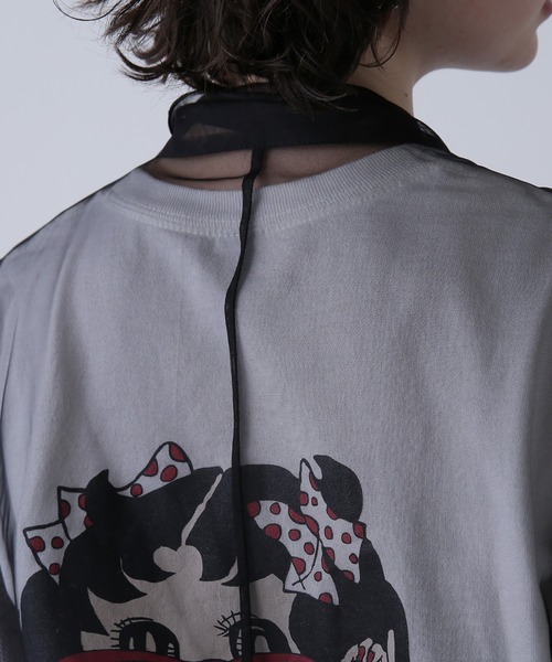 ROSE BUD（ローズバッド）の「チュールボウタイトップス（シャツ/ブラウス・レディース・ホワイト/ブラック/ピンク・ONE SIZE）」の21枚目の写真