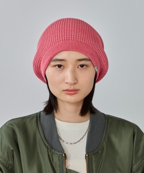 OVERRIDE(オーバーライド)の「OVERRIDE KNIT BASIC BEANIE SG / オーバーライド(ニットキャップ/ビーニー・レディース・ブラック/グレー/ピンク/ネイビー・57~59cm)」の14枚目の写真