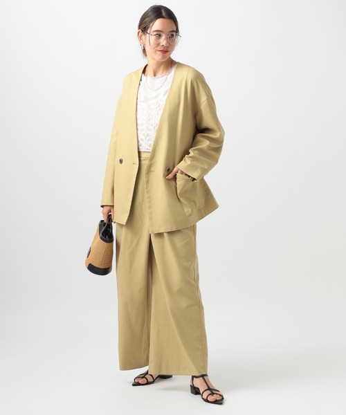 BAYFLOW（ベイフロー）の「[後ろのリボンで調節可能]レースキャミビスチェ（キャミソール・レディース・ブラック/オフホワイト・FREE）」の17枚目の写真