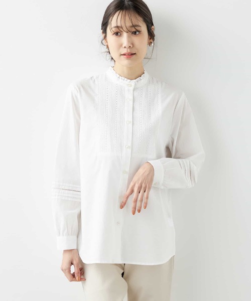 A.PRESSE - アプレッセ 25SS Leather Regular Collar Shirt(25АР