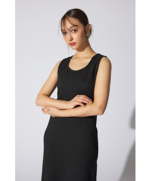 rienda(リエンダ)の「レイヤードパーカーワンピース 春服 夏服 スウェット(ワンピース・レディース・ブラック/ホワイト/ピンク・SMALL/MEDIUM)」の5枚目の写真