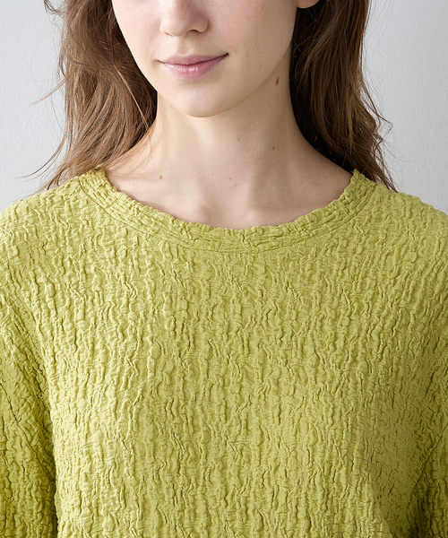 LE SOUK HOLIDAY(ルスークホリデー)の「カットシャーリングプルオーバー(Tシャツ/カットソー・レディース・イエロー/ブラック/オフホワイト・M/L)」の11枚目の写真