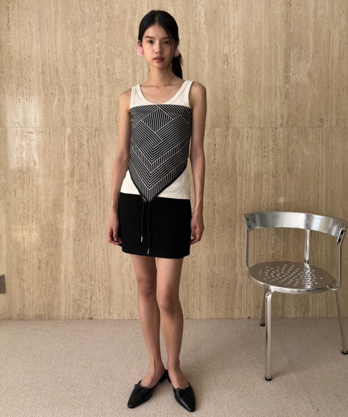 FUULLY STUDIO（フーリィーステューディオ）の「テレコベーシックカラータンク（タンクトップ・レディース・ピンク/ブラック/アイボリー/チャコールグレー・FREE）」の17枚目の写真