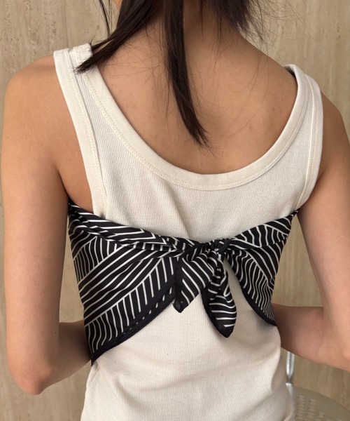 FUULLY STUDIO（フーリィーステューディオ）の「テレコベーシックカラータンク（タンクトップ・レディース・ピンク/ブラック/アイボリー/チャコールグレー・FREE）」の16枚目の写真