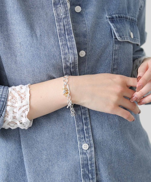 LAPUIS ブレスレット LAPUIS(ラピュイ)Coil Star bracelet