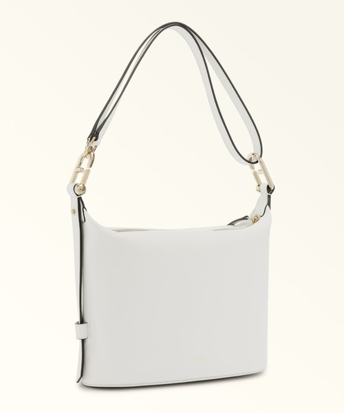 FURLA(フルラ)の「フルラ ヌヴォラ (Furla Nuvola) ホーボーバッグ(ショルダーバッグ・レディース・ライトオリーブ/ホワイト/グレイッシュベージュ・ONE SIZE)」の4枚目の写真