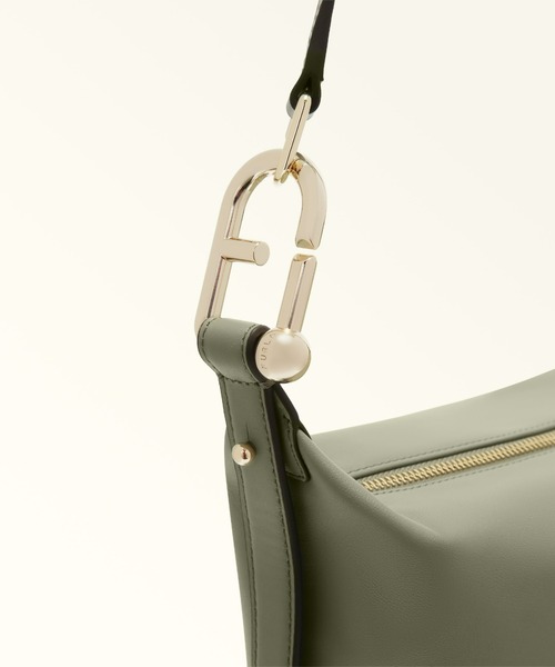 FURLA(フルラ)の「フルラ ヌヴォラ (Furla Nuvola) ホーボーバッグ(ショルダーバッグ・レディース・ライトオリーブ/ホワイト/グレイッシュベージュ・ONE SIZE)」の13枚目の写真