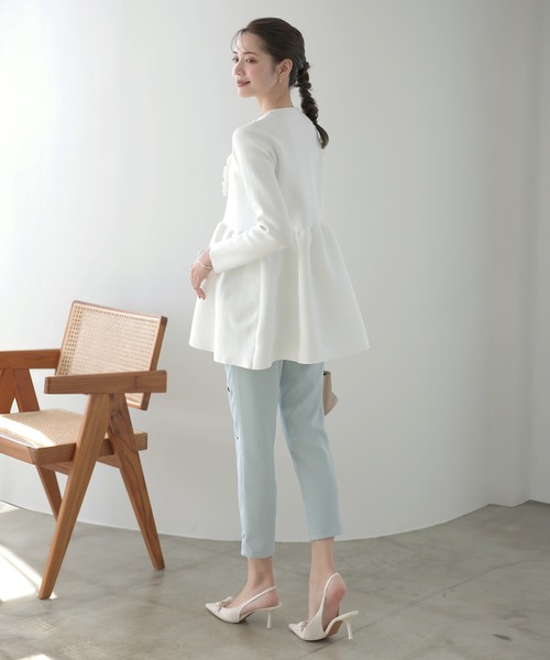 MERAKI（メラキ）の「フラワー刺繍パンツ（その他パンツ・レディース・ホワイト/ピンク/イエロー/ブルー・S/M/L）」の13枚目の写真