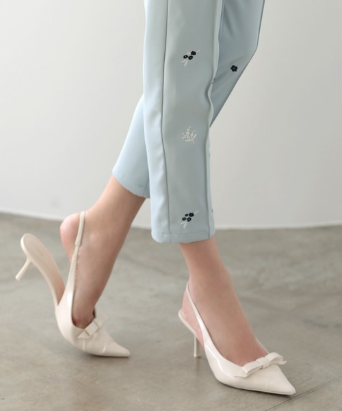 MERAKI（メラキ）の「フラワー刺繍パンツ（その他パンツ・レディース・ホワイト/ピンク/イエロー/ブルー・S/M/L）」の14枚目の写真