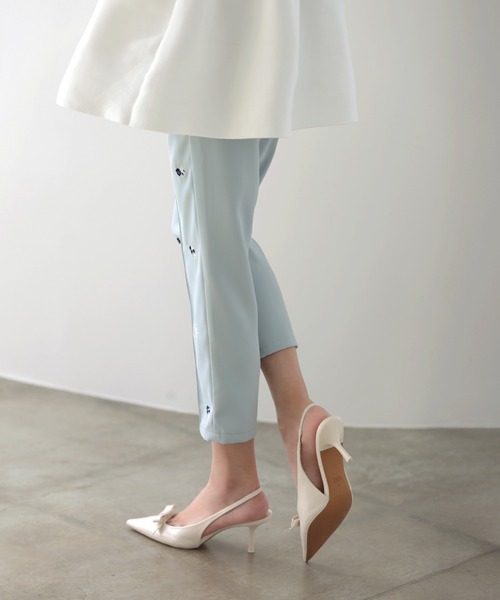 MERAKI（メラキ）の「フラワー刺繍パンツ（その他パンツ・レディース・ホワイト/ピンク/イエロー/ブルー・S/M/L）」の15枚目の写真