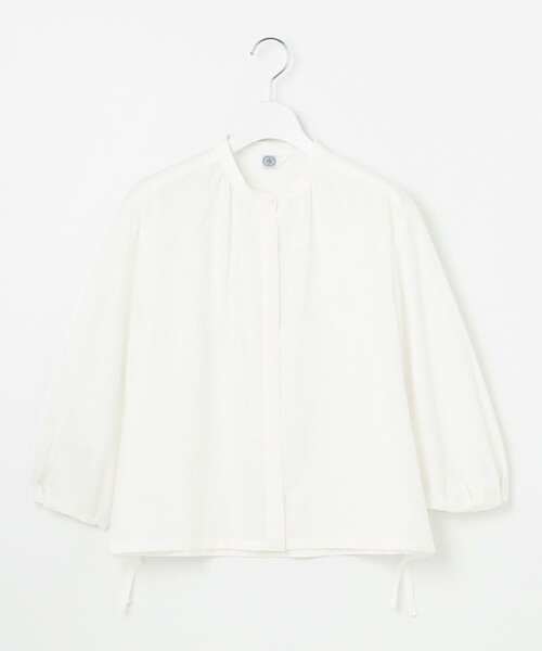 J.PRESS Ladies(J.プレス レディス)の「【洗える・接触冷感・吸水速乾】麻SOLID バンドカラー シャツ ブラウス(シャツ/ブラウス・レディース・イエロー系/カーキ系/ライトグレー系/ホワイト系・XS)」の13枚目の写真