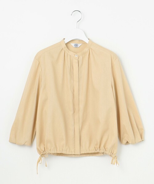 J.PRESS Ladies(J.プレス レディス)の「【洗える・接触冷感・吸水速乾】麻SOLID バンドカラー シャツ ブラウス(シャツ/ブラウス・レディース・イエロー系/カーキ系/ライトグレー系/ホワイト系・XS)」の15枚目の写真