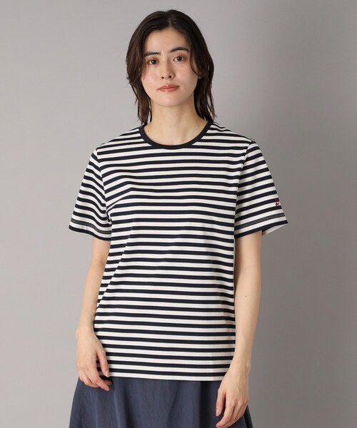 セール】【接触冷感/抗菌防臭/消臭】アイスクリアコットンボーダーT