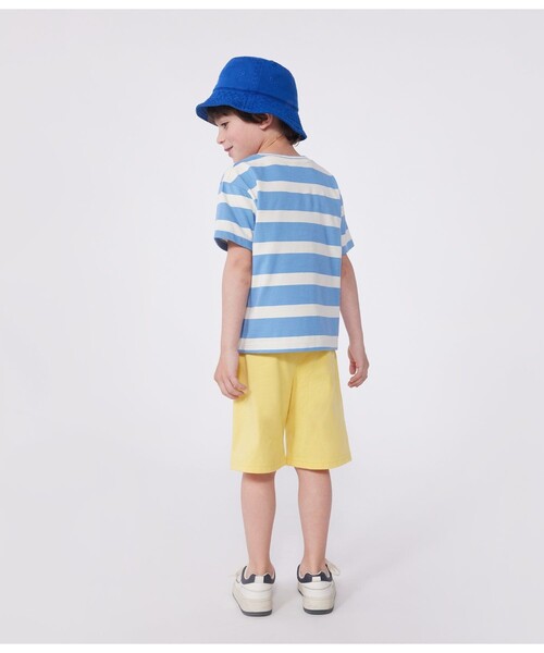 PETIT BATEAU(プチバトー)の「半袖Tシャツ(Tシャツ/カットソー・キッズ・ホワイト×ブルー・3YEAR/4YEAR/5YEAR)」の2枚目の写真
