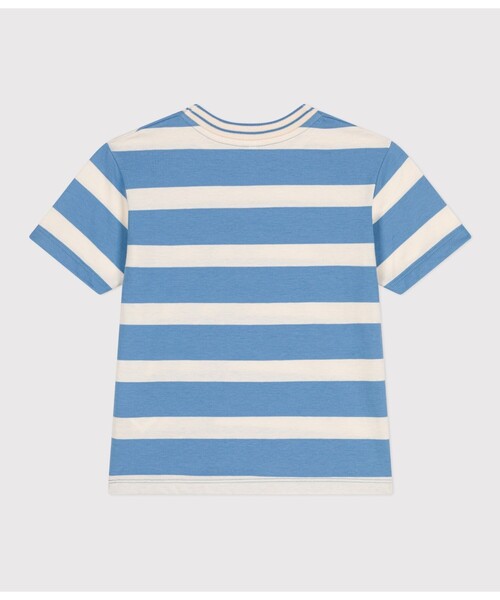 PETIT BATEAU(プチバトー)の「半袖Tシャツ(Tシャツ/カットソー・キッズ・ホワイト×ブルー・3YEAR/4YEAR/5YEAR)」の5枚目の写真