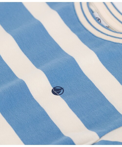 PETIT BATEAU(プチバトー)の「半袖Tシャツ(Tシャツ/カットソー・キッズ・ホワイト×ブルー・3YEAR/4YEAR/5YEAR)」の6枚目の写真