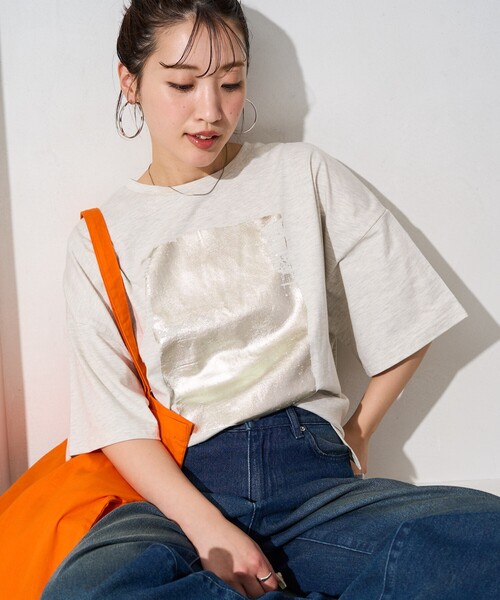 限定展開箔プリントビック半袖シャツ（Tシャツ）