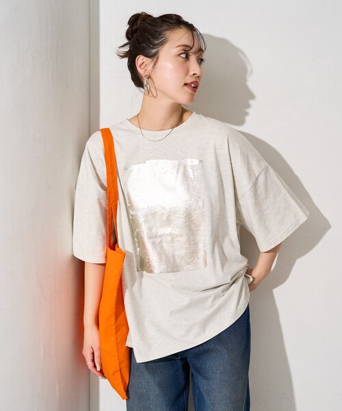 限定展開箔プリントビック半袖シャツ（Tシャツ）