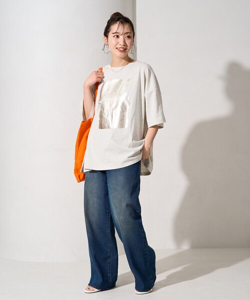 限定展開箔プリントビック半袖シャツ（Tシャツ）