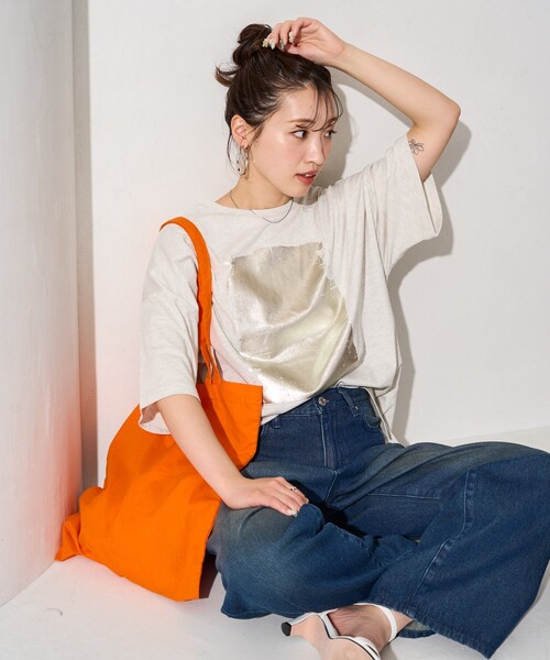 限定展開箔プリントビック半袖シャツ（Tシャツ）