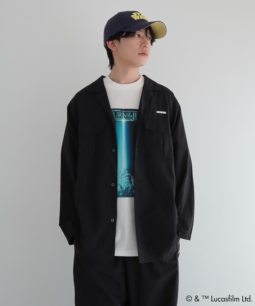 STAR WARS（スターウォーズ）の「STAR WARS/バックプリントシャツ（シャツ/ブラウス・レディース・ブラック/ベージュ・FREE）」の19枚目の写真