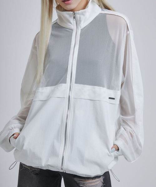 ENVYM（アンビー）の「メッシュドッキングブルゾン（ブルゾン・レディース・ホワイト/ブラック・FREE）」の10枚目の写真