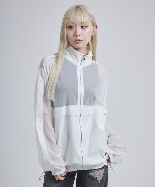 ENVYM（アンビー）の「メッシュドッキングブルゾン（ブルゾン・レディース・ホワイト/ブラック・FREE）」の9枚目の写真