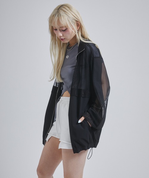 ENVYM（アンビー）の「メッシュドッキングブルゾン（ブルゾン・レディース・ホワイト/ブラック・FREE）」の18枚目の写真