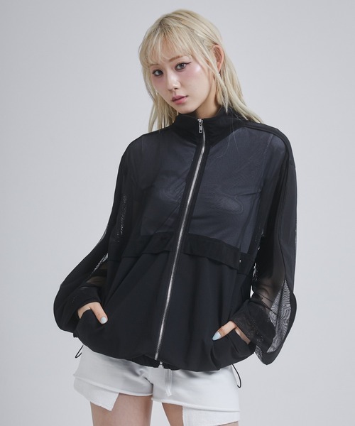 ENVYM（アンビー）の「メッシュドッキングブルゾン（ブルゾン・レディース・ホワイト/ブラック・FREE）」の13枚目の写真