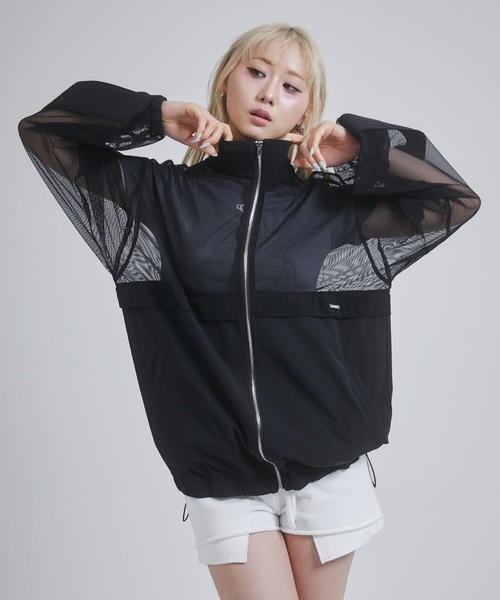 ENVYM（アンビー）の「メッシュドッキングブルゾン（ブルゾン・レディース・ホワイト/ブラック・FREE）」の12枚目の写真