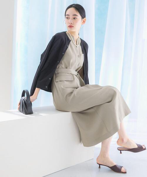 アーバンリサーチ URBAN RESEARCHリネンライクレイヤードワンピース セール】リネンライクレイヤードワンピース（ワンピース