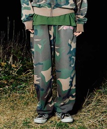 WOKE EDGE（ウォークエッジ）の「ワークパンツ｜Splayed Camo Sweat Pants｜WOKE EDGE（スウェットパンツ）」