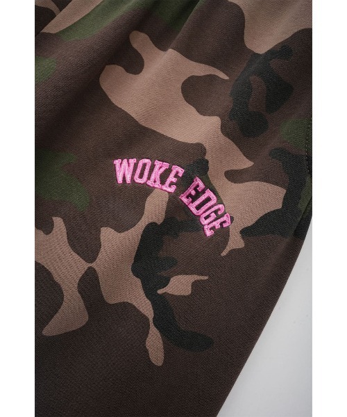 WOKE EDGE（ウォークエッジ）の「ワークパンツ｜Splayed Camo Sweat Pants｜WOKE EDGE（スウェットパンツ・メンズ・マルチ・M/L/XL）」の13枚目の写真