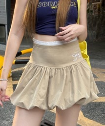 ワンポイントribbonバルーンスカート