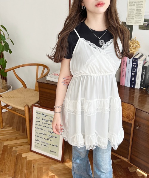 フリルレースワンピース  ミニ丈ワンピース 楽天市場】クーポン利用で10%OFF☆ ミニ丈 ワンピース ミニ