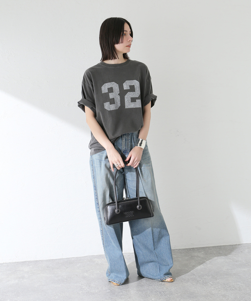 journal standard L'essage(ジャーナルスタンダードレサージュ)の「【32】ピグメントTシャツ(Tシャツ/カットソー・レディース・ホワイト/ブラック/ブルー系その他・FREE)」の11枚目の写真