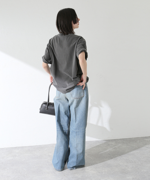 journal standard L'essage(ジャーナルスタンダードレサージュ)の「【32】ピグメントTシャツ(Tシャツ/カットソー・レディース・ホワイト/ブラック/ブルー系その他・FREE)」の14枚目の写真