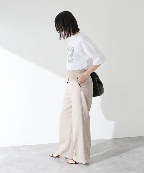 journal standard L'essage(ジャーナルスタンダードレサージュ)の「【32】ピグメントTシャツ(Tシャツ/カットソー・レディース・ホワイト/ブラック/ブルー系その他・FREE)」の20枚目の写真