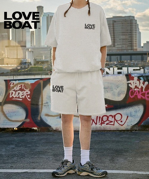 LOVE BOAT(ラブ・ボート)の「LOVE BOAT 半袖スウェットセットアップ(スウェット・レディース・ブラック/オートミール/ブラウン・S/M/L)」の13枚目の写真