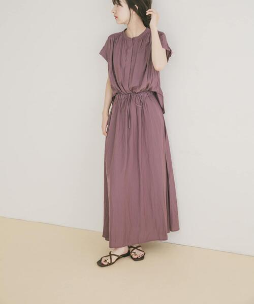 ITEMS URBANRESEARCH(アイテムズ アーバンリサーチ)の「セットアップライクカッセンワンピース(ワンピース・レディース・グレー系その他/ブラック/パープル・FREE)」の14枚目の写真