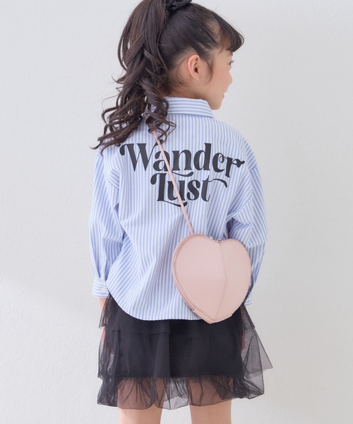 CIAOPANIC TYPY（チャオパニックティピー）の「【KIDS】バックロゴアソートストライプ柄シャツ（シャツ/ブラウス・キッズ・サックスブルー/グリーン/イエロー・MEDIUM/SMALL/XX-LARGE/X-LARGE/LARGE）」の10枚目の写真